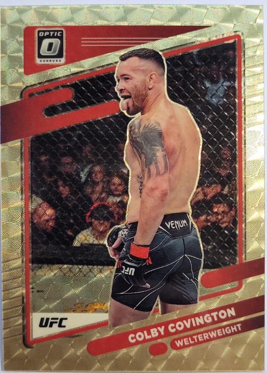 Colby Covington 2022 Panini Donruss Optic UFC Base #52 Gold