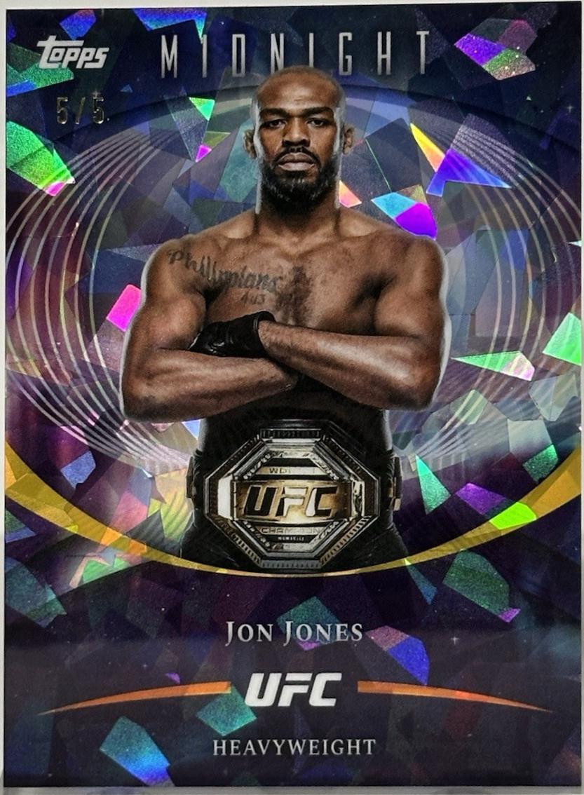 Jon Jones 2026 Topps Midnight UFC Base #35 Midnight