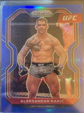 Aleksandar Rakic 2021 Panini Prizm UFC Base #16 Blue