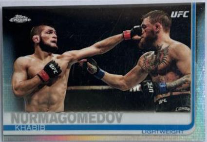 Khabib Nurmagomedov 2019 Topps Chrome UFC Base #25 Refractor