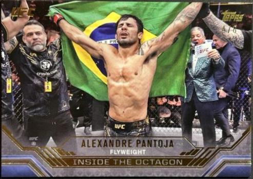 Alexandre Pantoja 2024 Topps Knockout UFC Inside the Octagon #ITO-6 Gold
