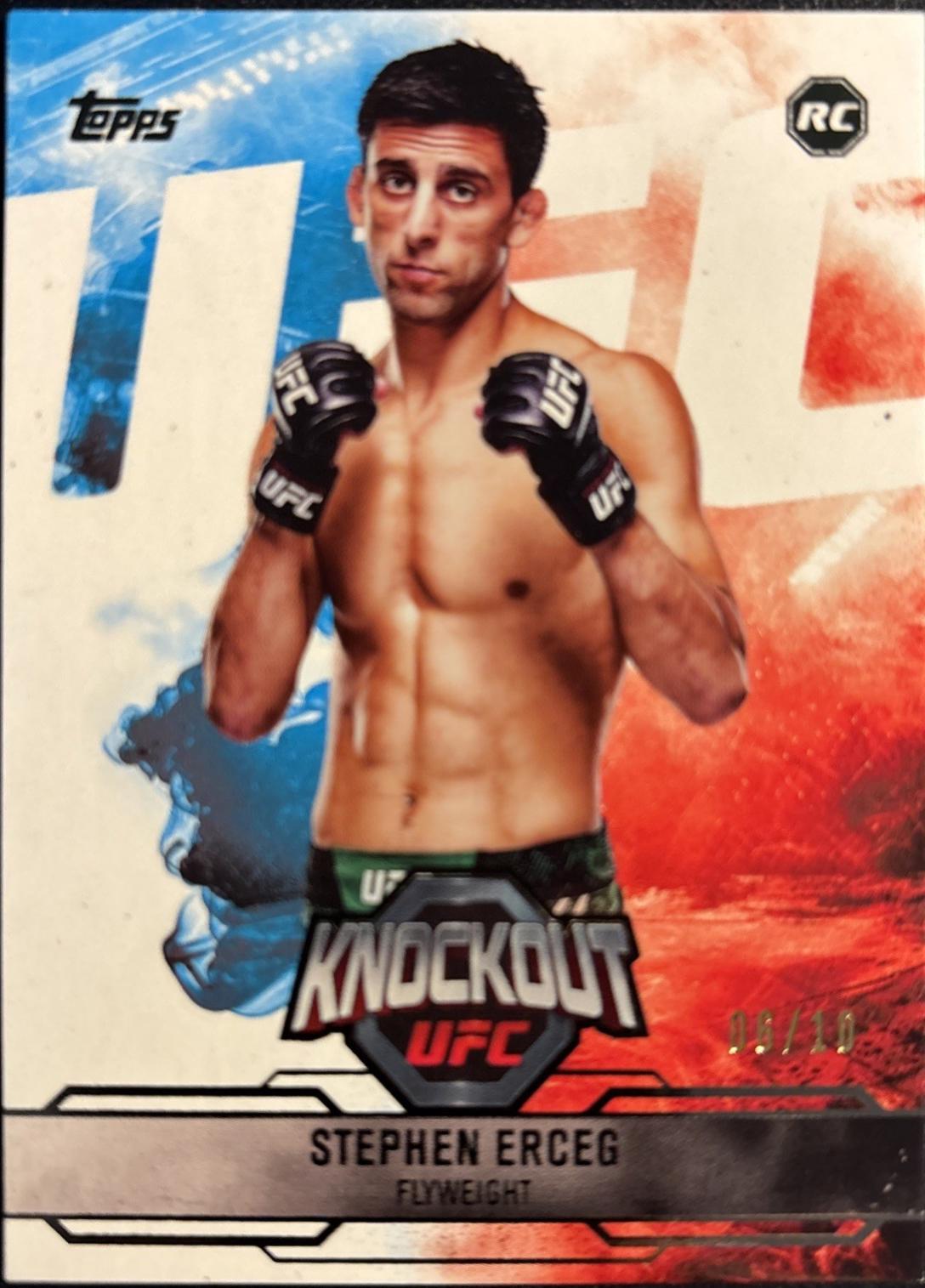 Stephen Erceg 2025 Topps Knockout UFC Base #61 Black