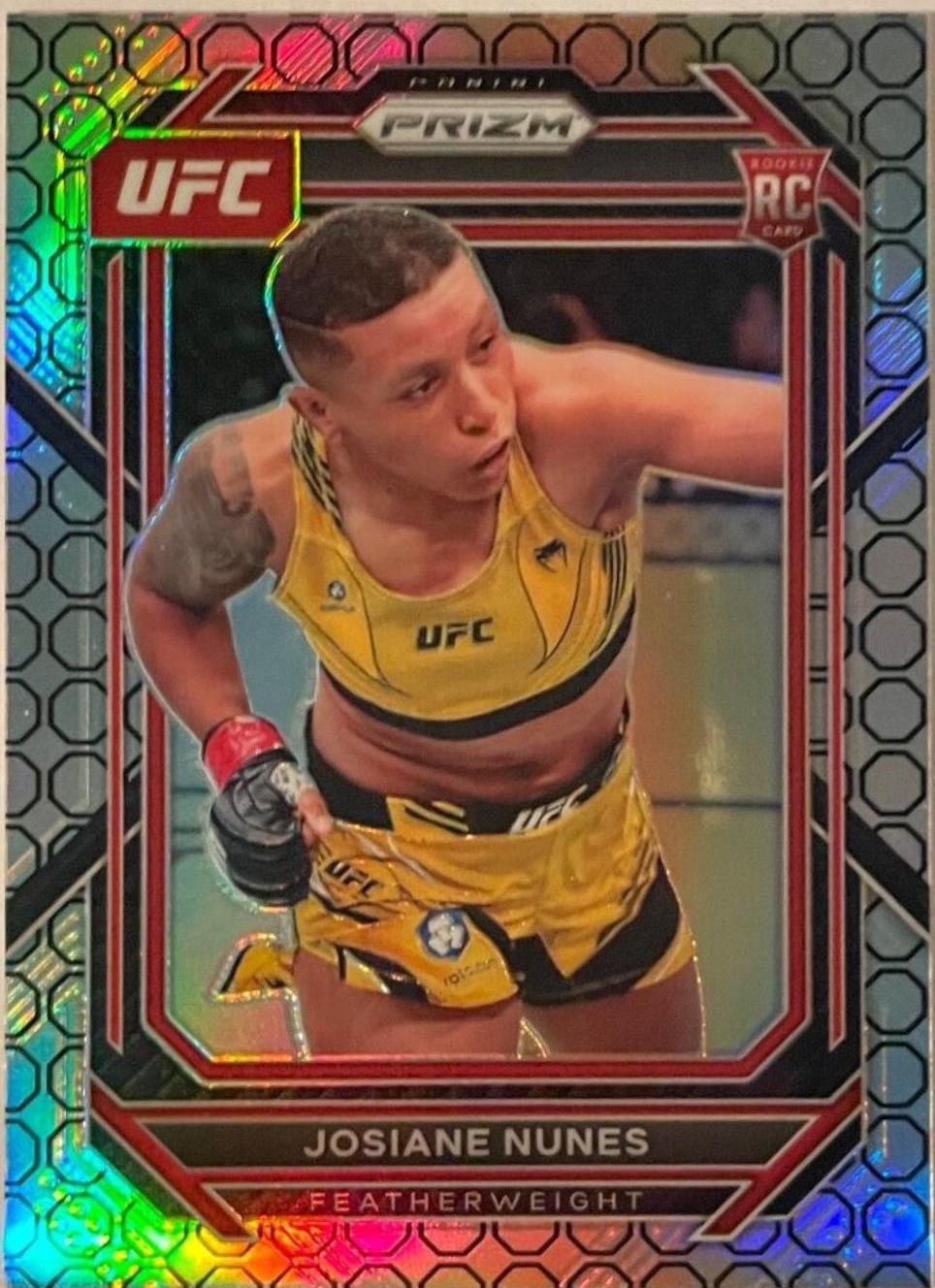 Josiane Nunes 2023 Panini Prizm UFC Base #199 Octagon