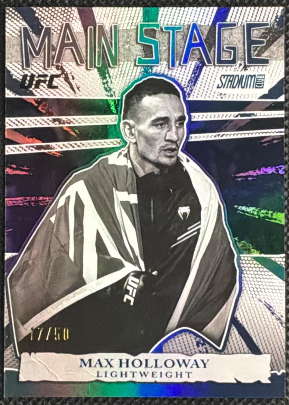 Max Holloway 2026 Topps Stadium Club UFC Main Stage #MS-18 Red