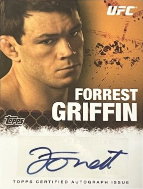 Forrest Griffin 2010 Topps UFC Fighter and Personalities Autographs #FA-FG Onyx