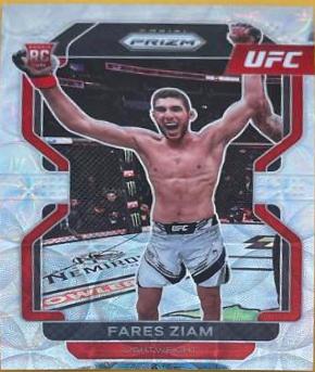 Fares Ziam 2022 Panini Prizm UFC Base #143 Premium