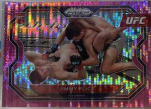Jimmy Flick 2021 Panini Prizm UFC Base #182 Pink Pulsar