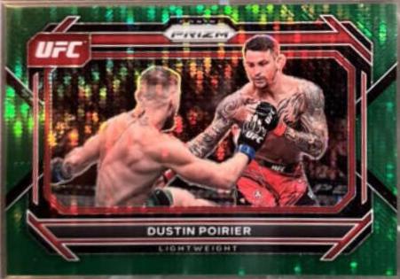 Dustin Poirier 2023 Panini Prizm UFC Base #2 Green Pulsar
