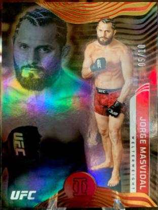 Jorge Masvidal 2022 Panini Chronicles UFC Base Illusions #264 Gold