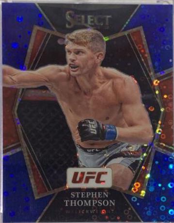 Stephen Thompson 2022 Panini Select UFC Premier Level #182 Blue Disco
