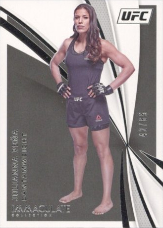Julianna Peña 2021 Panini Immaculate UFC Base #54 Platinum