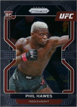 Phil Hawes 2022 Panini Prizm UFC Base #190 Gold Shimmer