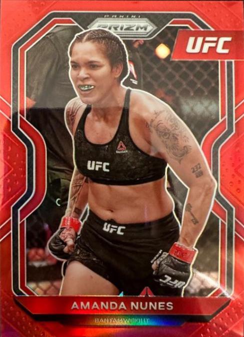 Amanda Nunes 2021 Panini Prizm UFC Base #66 Red