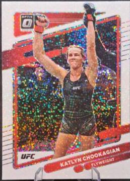 Katlyn Cerminara 2022 Panini Donruss Optic UFC Base #61 White Sparkle