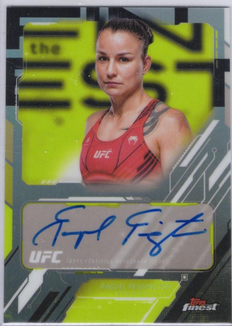 Raquel Pennington 2025 Topps Finest UFC The Finest #TFA-RP Refractor