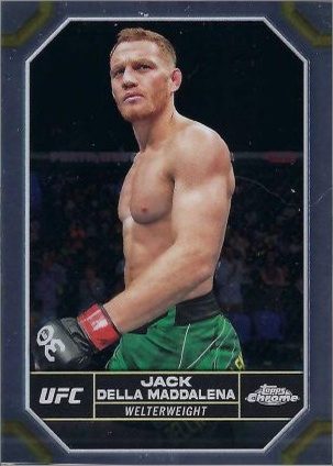 Jack Della Maddalena 2024 Topps Chrome UFC Base #82 Superfractor