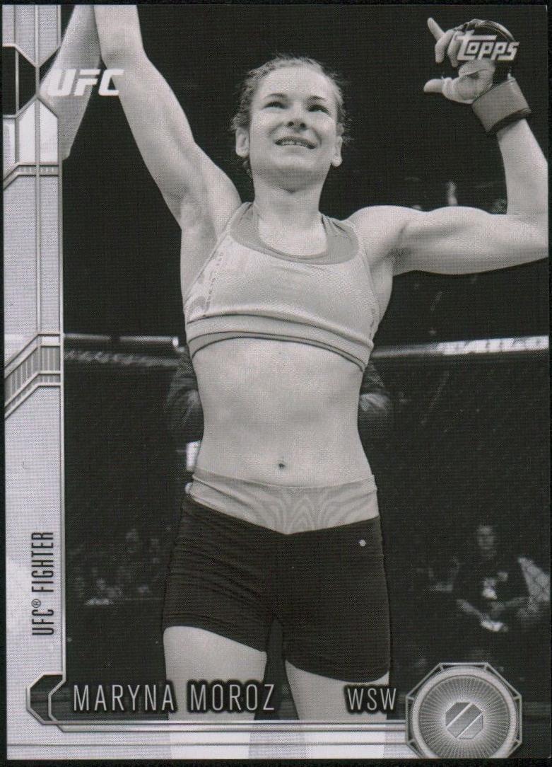Maryna Moroz 2015 Topps UFC Chronicles Base #270 Black and White