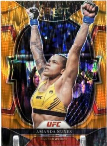 Amanda Nunes 2023 Panini Select UFC Concourse #78 Orange Flash