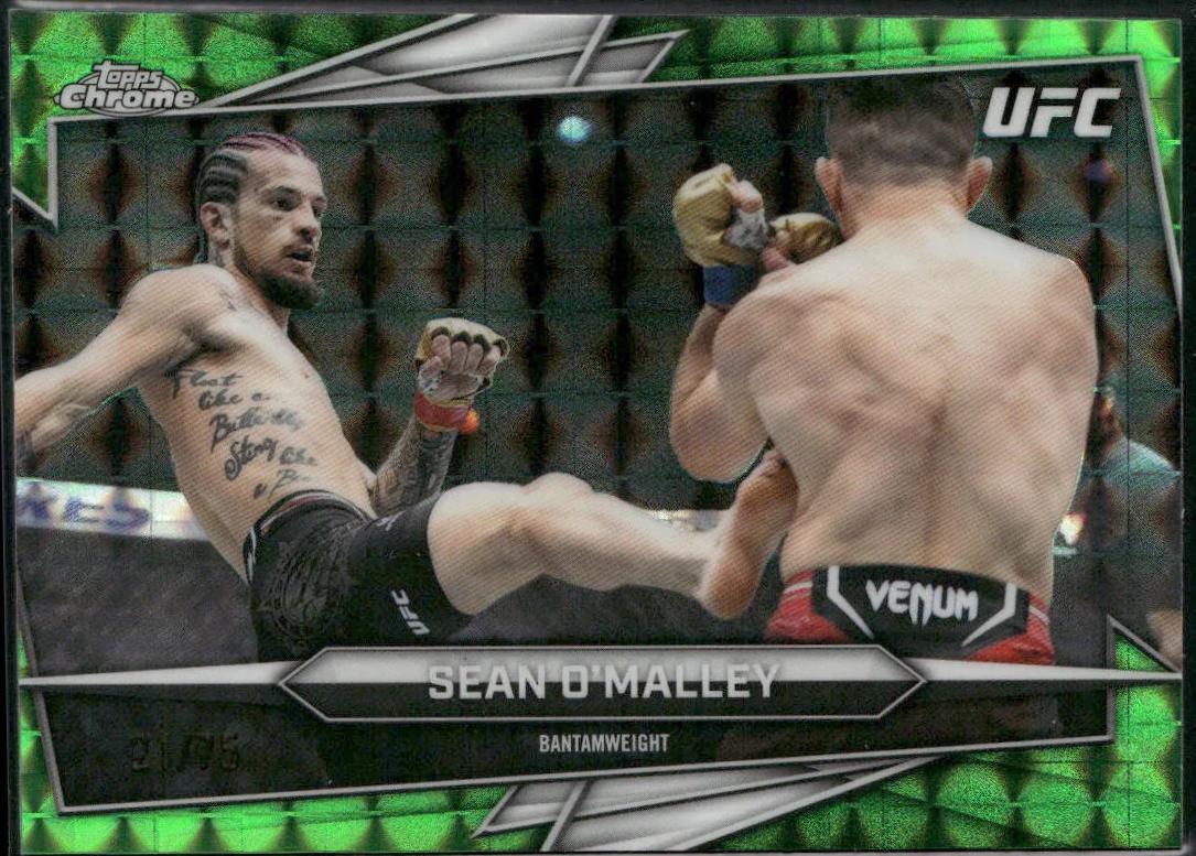 Sean O'Malley 2026 Topps Chrome UFC Base #200 Green Geometric Refractor