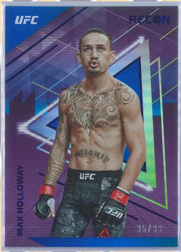 Max Holloway 2022 Panini Chronicles UFC Base Recon #240 Blue
