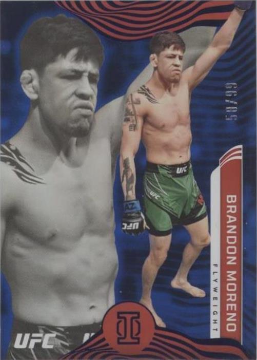 Brandon Moreno 2022 Panini Chronicles UFC Base Illusions #275 Blue