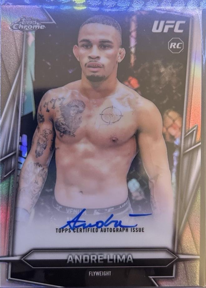 Andre Lima 2026 Topps Chrome UFC Base Autographs #BAV-AL Refractor