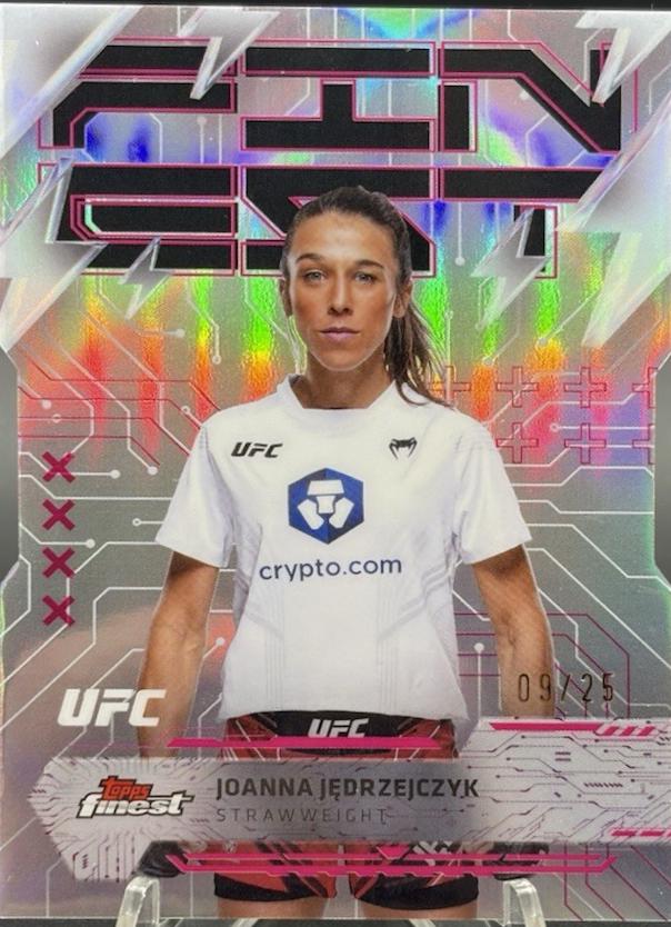 Joanna Jędrzejczyk 2025 Topps Finest UFC Base Rare #269 Die-Cut Refractor