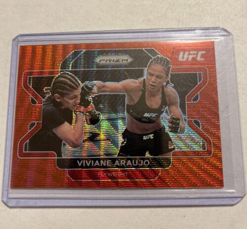 Viviane Araujo 2022 Panini Prizm UFC Base #62 Ruby Wave