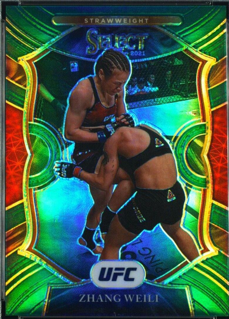 Zhang Weili 2021 Panini Select UFC Concourse #93 Green
