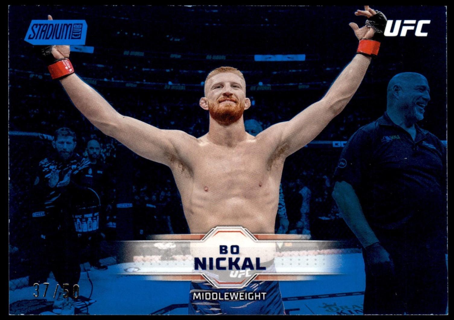 Bo Nickal 2026 Topps Stadium Club UFC Base #16 Black and White