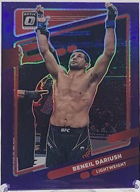 Beneil Dariush 2022 Panini Donruss Optic UFC Base #22 Purple