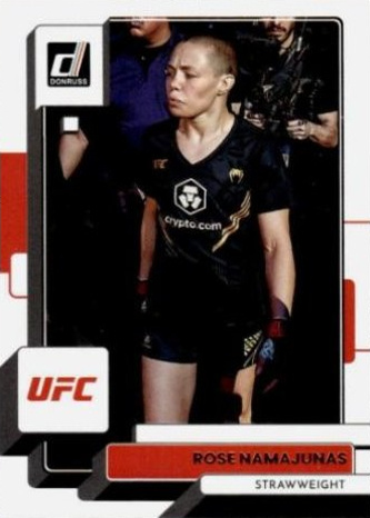 Rose Namajunas 2023 Panini Donruss UFC Base #197 Press Proof Teal