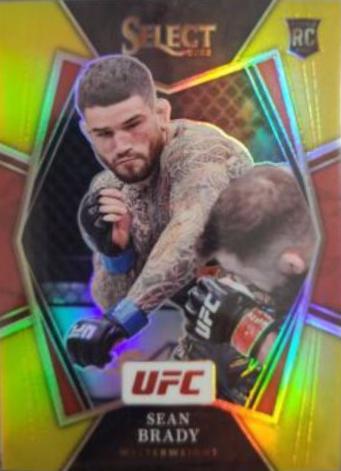 Sean Brady 2022 Panini Select UFC Premier Level #137 Gold