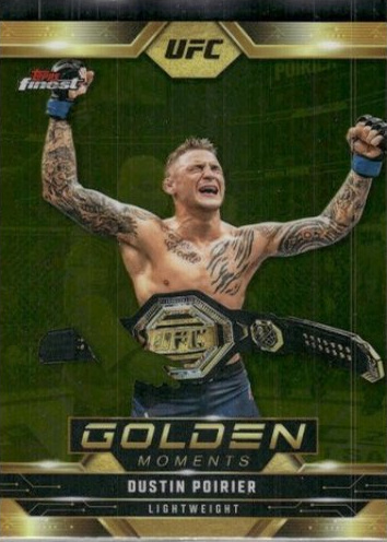 Dustin Poirier 2025 Topps Finest UFC Golden Moments #GM-20 Superfractor