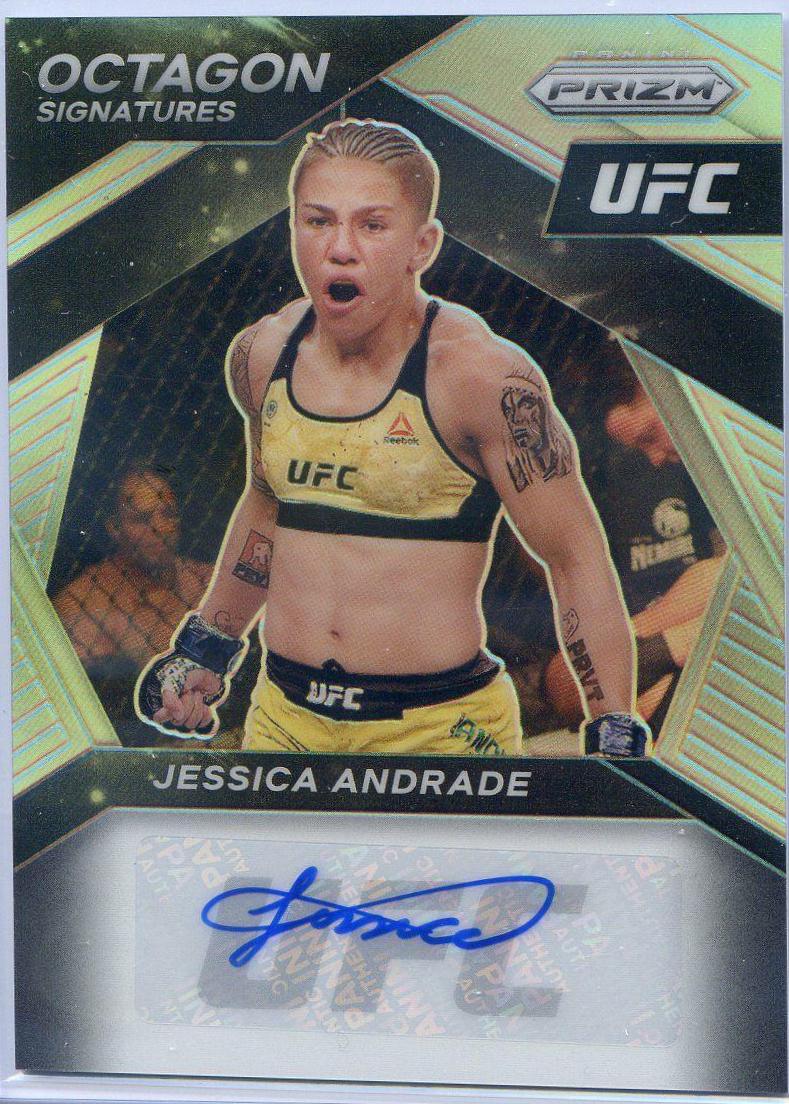 Jessica Andrade 2021 Panini Prizm UFC Octagon Signatures #15 Silver