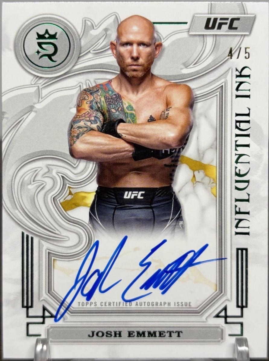 Josh Emmett 2024 Topps Royalty UFC Influential Ink #IIA-JET Green