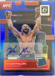 Kyler Phillips 2023 Panini Donruss Optic UFC Base Rated Rookies Signatures #109 White Sparkle
