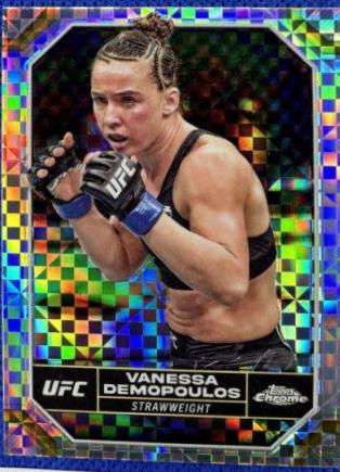 Vanessa Demopoulos 2024 Topps Chrome UFC Base #191 X-Fractor