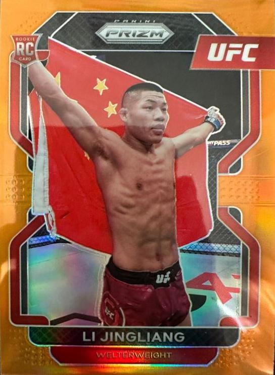 Li Jingliang 2022 Panini Prizm UFC Base #118 Orange