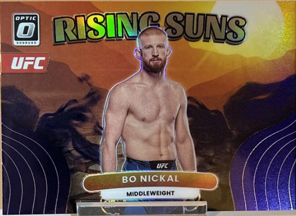 Bo Nickal 2023 Panini Donruss Optic UFC Rising Suns #7 Purple