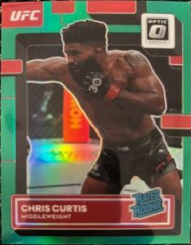 Chris Curtis 2023 Panini Donruss Optic UFC Base #122 Green