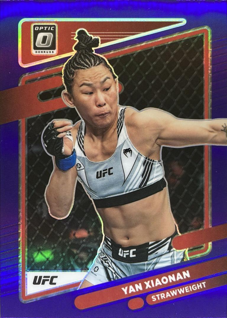 Yan Xiaonan 2022 Panini Donruss Optic UFC Base #31 Purple