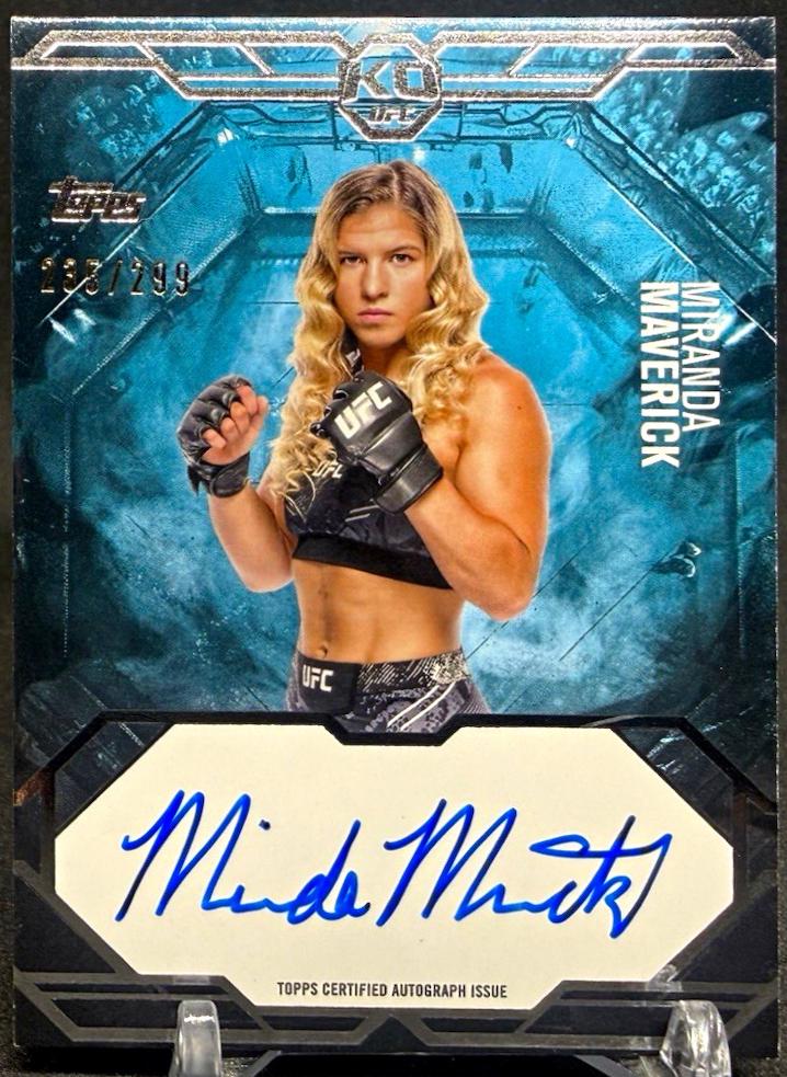Miranda Maverick 2025 Topps Knockout UFC Knockout Autographs #KA-MM Blue