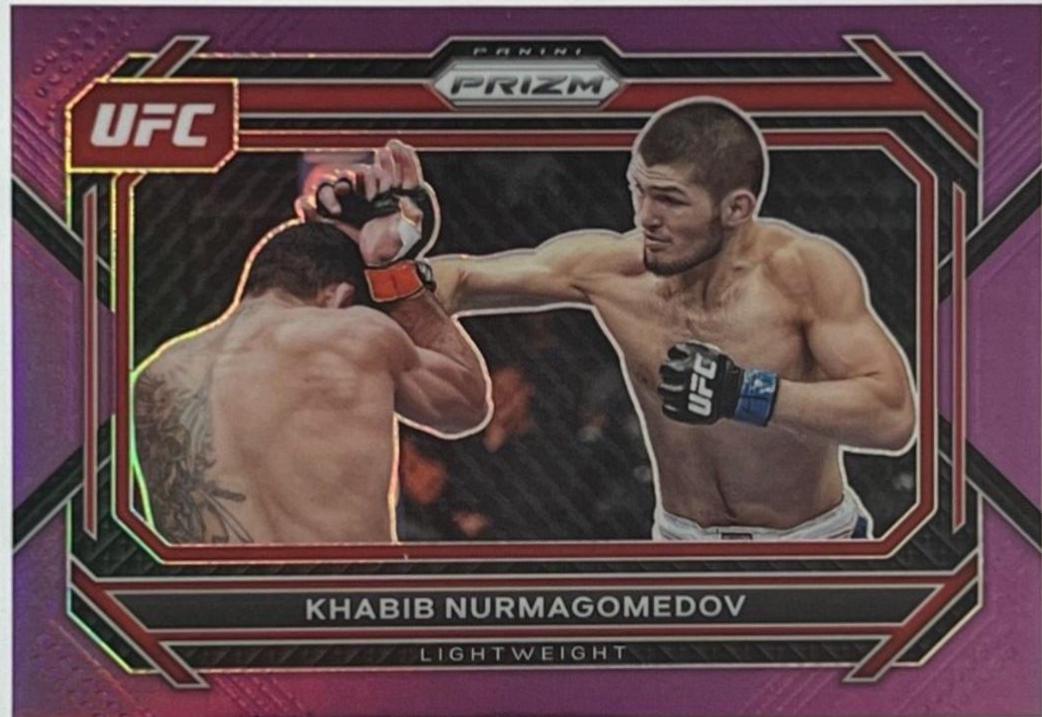 Khabib Nurmagomedov 2023 Panini Prizm UFC Base #45 Purple