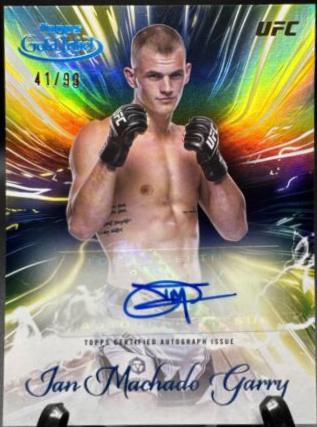 Ian Machado Garry 2024 Topps Gold Label UFC Surging Signatures #SGS-IMG Blue