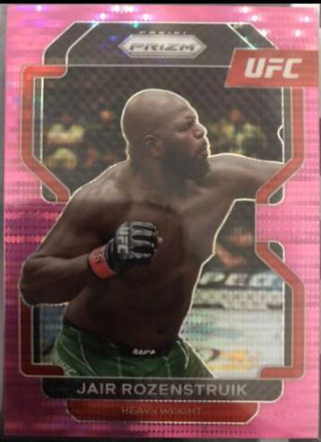 Jairzinho Rozenstruik 2022 Panini Prizm UFC Base #145 Pink Pulsar