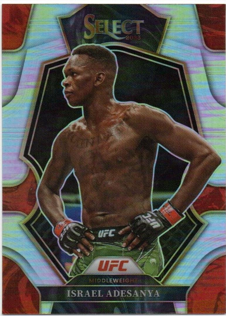 Israel Adesanya 2023 Panini Select UFC Premier Level #192 Silver