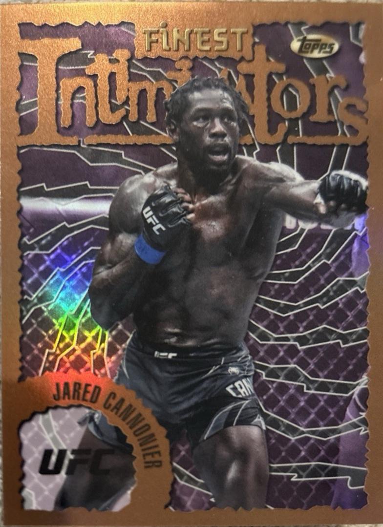 Jared Cannonier 2024 Topps Finest UFC Intimidators #INT-16 Refractor