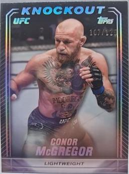 Conor McGregor 2024 Topps Knockout UFC Base #71 Holo Silver