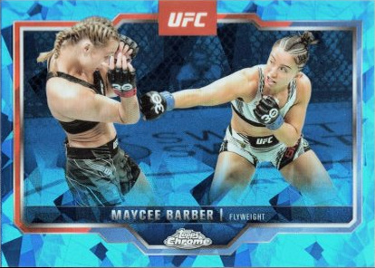 Maycee Barber 2025 Topps Chrome Sapphire UFC Base Sapphire #187 Purple Sapphire